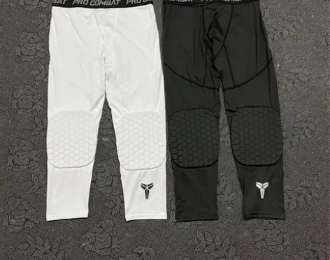 篮球七分裤紧身护膝一体装备男蜂窝防撞带专业...