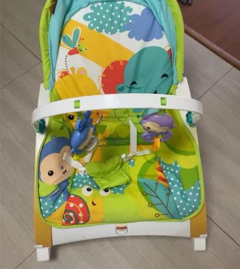 费雪婴儿摇摇椅，椅背倾斜角度可调，可折叠，...