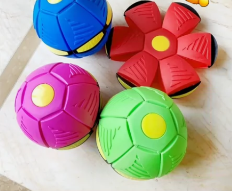 魔幻飞碟变形球抖音脚踩踩球可以踩扁的弹跳球...