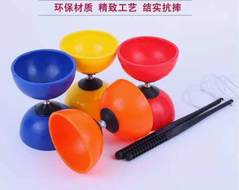 清仓包邮感统训练器材双头空竹儿童学生老人娱...