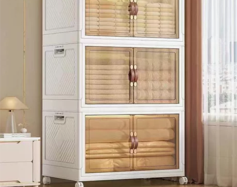 【捡漏】全新包邮折叠收纳柜加厚收纳箱免安装...