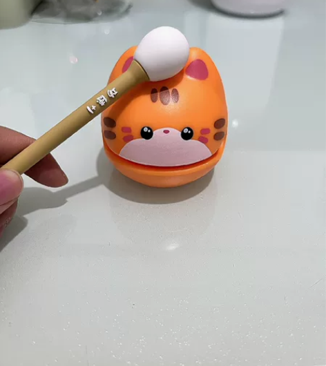 【工厂价6.8】迷你小木鱼可爱卡通猫咪摆件...