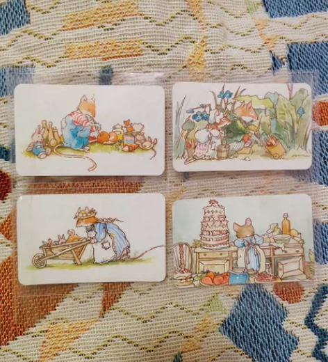 自己画的水彩书签/装饰画-全套5张，可单买...