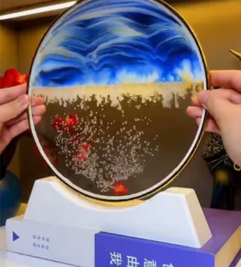 流沙画风水摆件乔迁新居开业大吉送礼情人节礼...