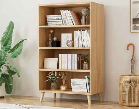 出一款仿实木色的书架，颜色为60*24*1...