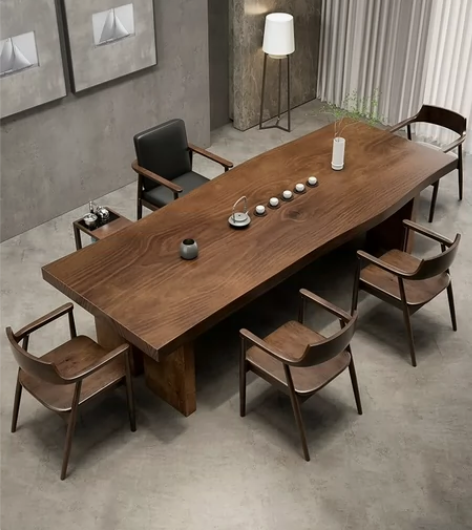 全实木茶桌椅组合简约现代大板茶台客厅家用原...