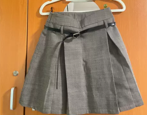 Leshowroom学院风格格子裙 全新带...