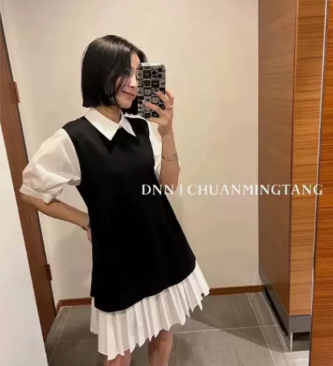 穿名堂楠楠家学院风连衣裙 全新适合90-1...