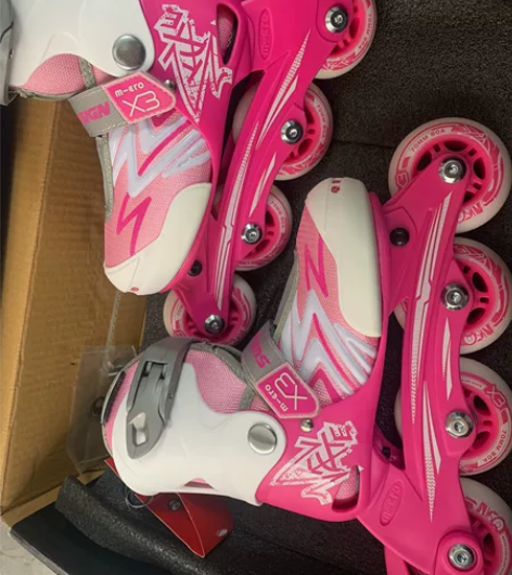 米高轮滑鞋儿童溜冰鞋初学者全套专业滑轮鞋女...