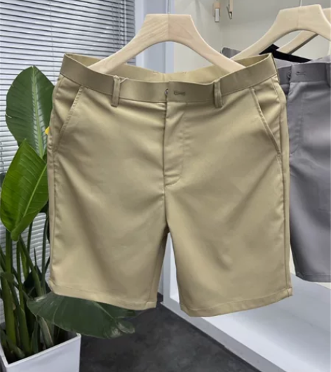 水洗斜纹面料!夏季舒适透气微弹男士商务休闲...