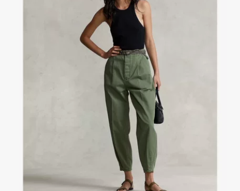 全新美国代购的拉夫女士休闲裤10码，平铺腰...