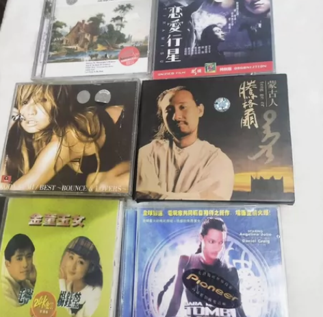 蝶片6盘，美国乡村民谣未拆封，其它内外一至...