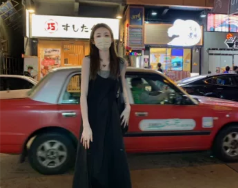 ?aaaaxbbb莫泊桑夜幕 吊带长裙黑色...