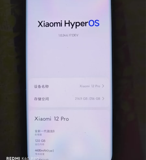 小米12pro 黑色12+256高通8g1...