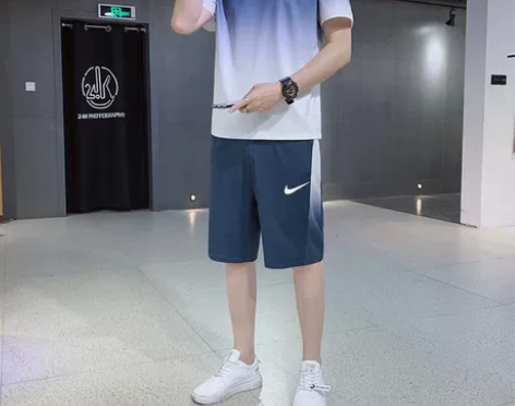 【618限时秒杀】耐克冰丝运动套装男士夏季...