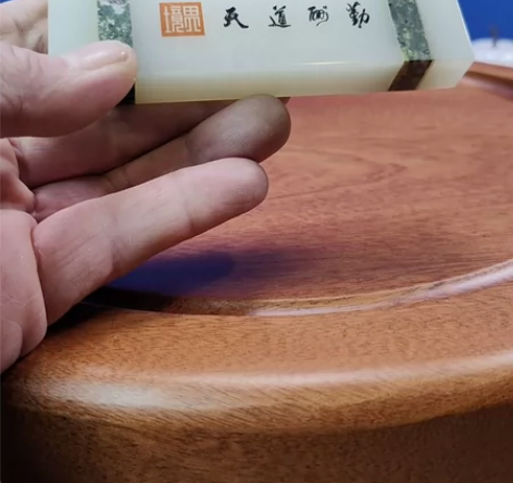 天然玉石的小镇尺，喜欢的送给大家了，原价1...