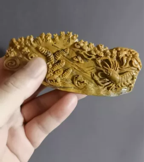 神木石手工品，镇纸、笔搁、香插、案头雅物，...