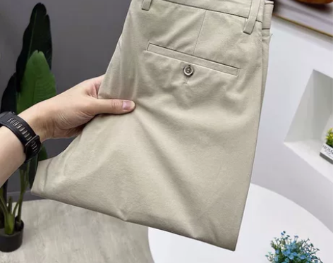 海澜之家男士夏季薄款天丝棉卡其色休闲裤 3...