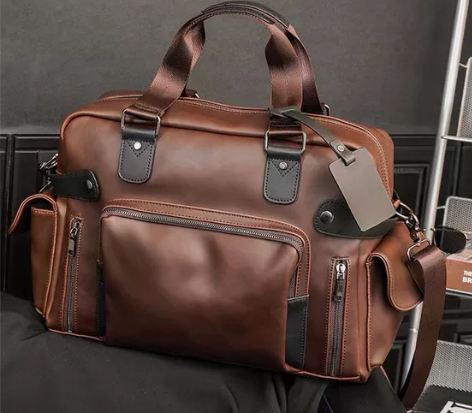 原创韩版新款男包 潮流复古男士文件电脑手提...