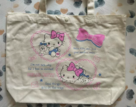hello Kitty 帆布包  手提帆布...