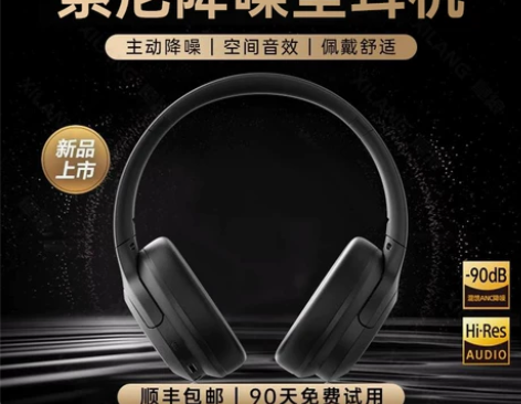 头戴式蓝牙耳机降噪适用于Sony索尼wh-...