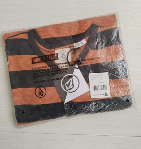 VOLCOM男士华夫格长袖T恤 全新 美国...