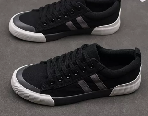 帆布鞋 帆布鞋潮鞋闪步2022秋季新款系带...