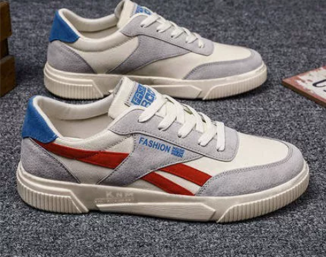 包邮2023春夏季新款帆布鞋男潮透气休闲布...