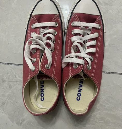 匡威all star经典低帮 38码 豆沙...