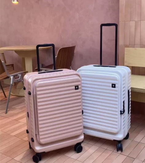 商务登机行李箱女20寸前翻盖夹层旅行箱男2...