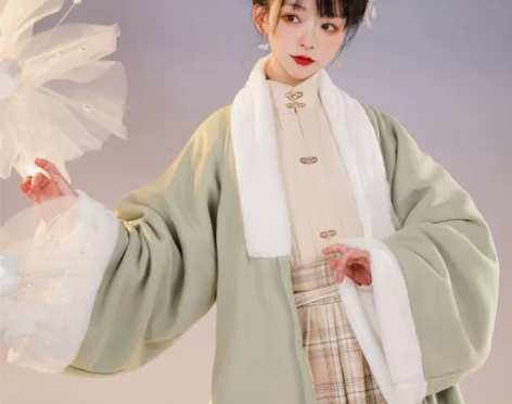 裳云兮原创(如意)明制汉服女套装汉元素格子...