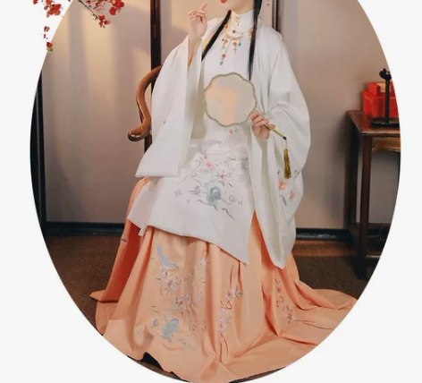 裳云兮【莺花】正品原创汉服女明制立领绣花一...