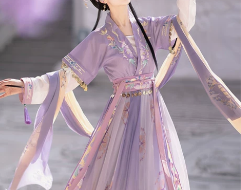 ?妃亦坊原创汉服【拂铃花】唐制齐腰唐褙子襦...