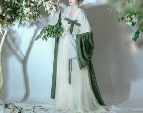 素雅汉服女古装唐制齐胸襦裙超仙气飘逸古风连...