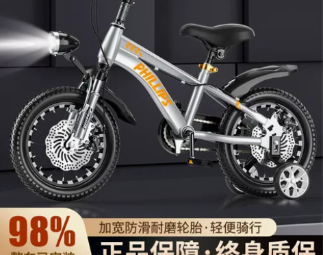 菲利普儿童自行车男孩3-6-8岁12岁男童...