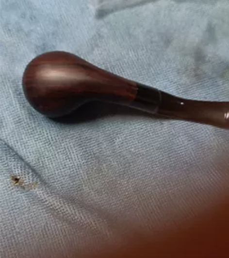 实木烟斗 石木烟袋斗，可装滤芯，全新阻燃网...