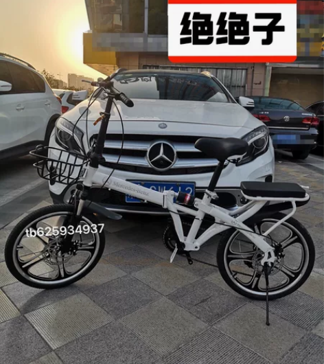(免安装)全新奔驰折叠自行车20寸成年人学...