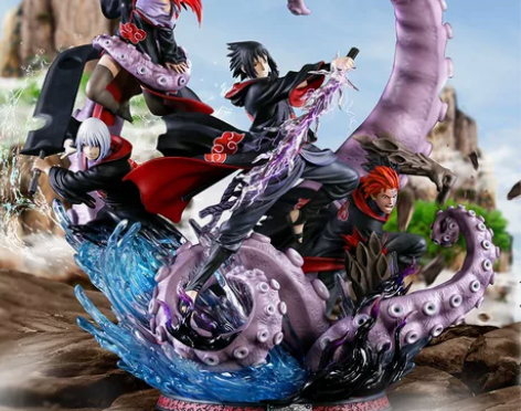 火影忍者手办 UTS鹰小队 佐助水月香磷 ...