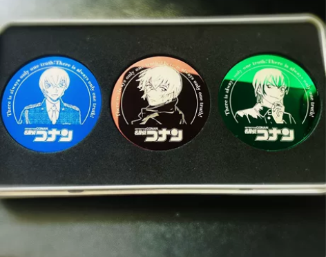 #柯南 降谷零安室透金属镜面吧唧徽原画吧唧...