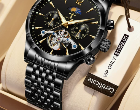 男士手表全自动纯机械十大正品陀飞轮品牌商务...