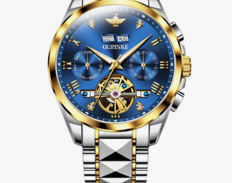 欧品客（OUPINKE）瑞士手表男机械表全...