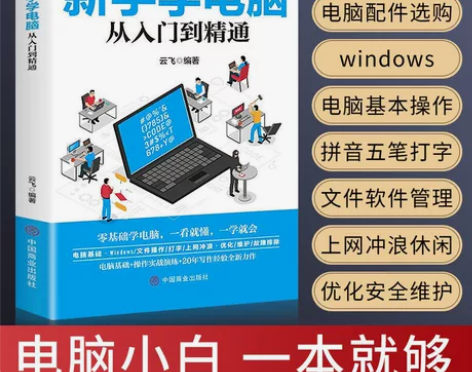 新手学电脑从入门到精通拼音五笔打字办公上网...