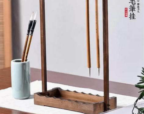 【捡漏】楠竹笔架毛笔架创意中国风毛挂笔架新...