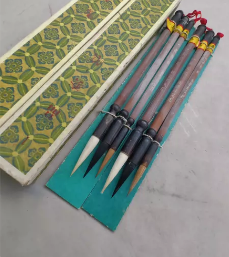 70年代极品小楷2套6支打包，一品羊毫，紫...