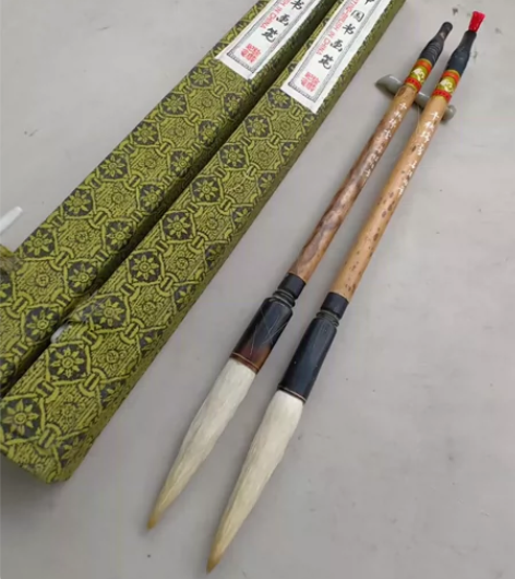 回流优标山羊牌,千秋瑞雪,细光峰纯羊毫2支...