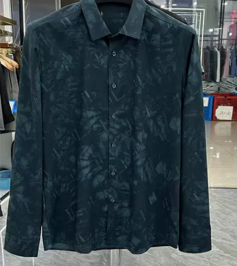 门店捡漏!薄款透气 冰爽丝 男士长袖衬衫上...