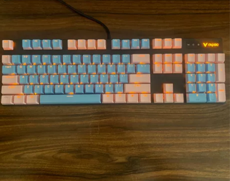 #有线机械键盘 正品二手雷柏v500pro...