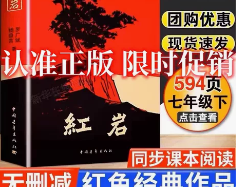 红岩初二课外阅读书籍Y初中文学教育名著人民...