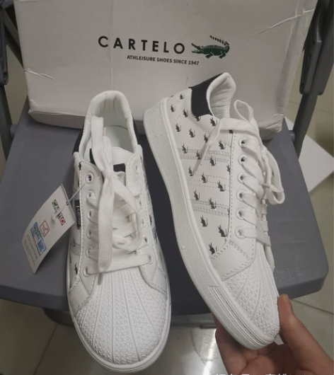 卡帝乐男鞋39码。全新男士板鞋。小白鞋 吊...