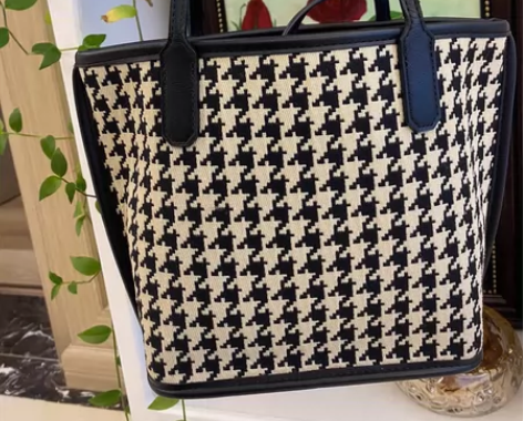 ?【买二送一】SHINE萱子饰品千鸟格手提...